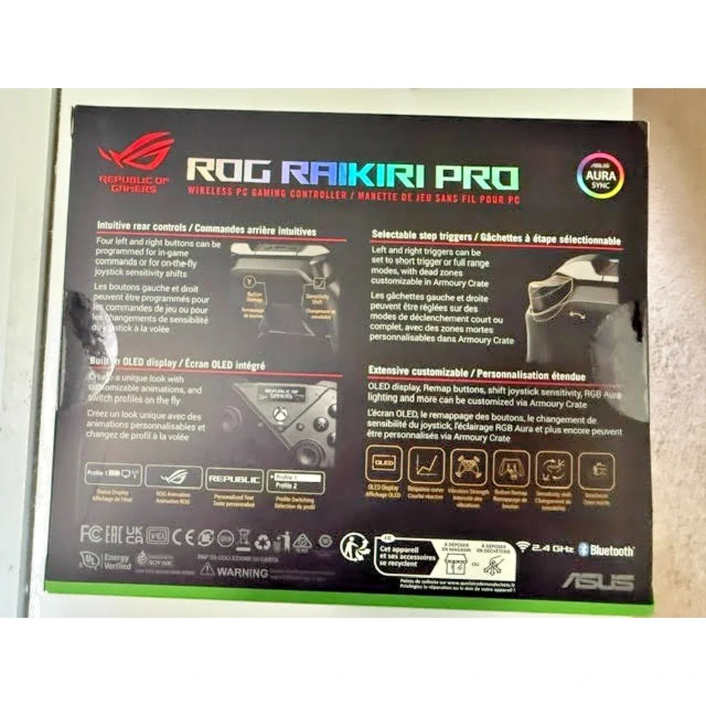 ASUS ROG Raikiri Pro Wireless Controller OLED Xbox Series X S PC Black New